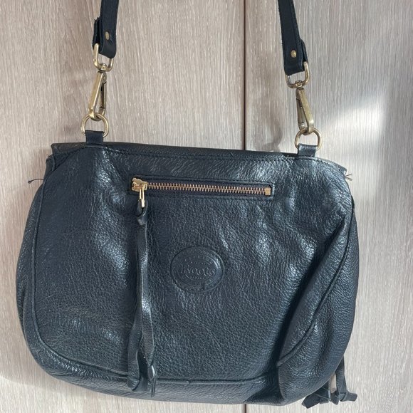 Roots Women's Leather Handbag - black - Picture 3 of 3